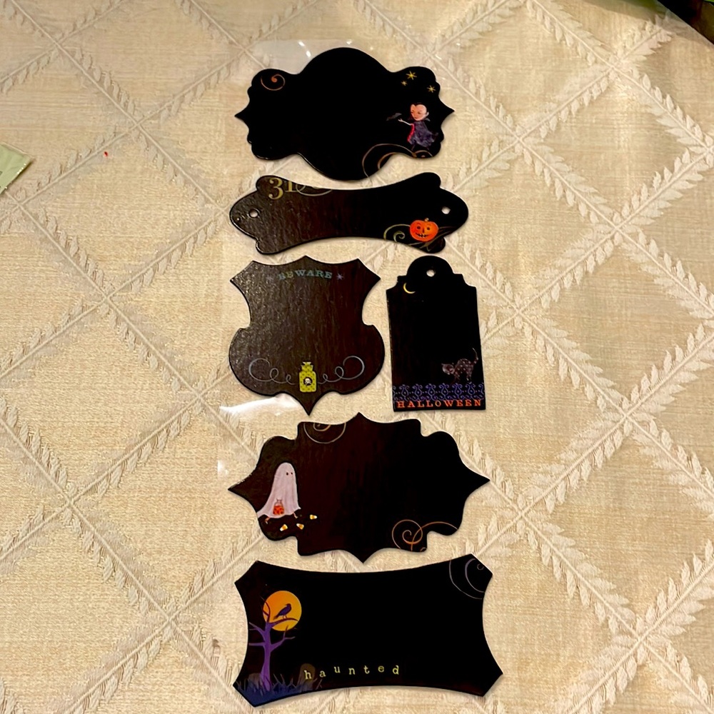 Halloween scrapbooking 9 pc LOT stickers borders more! 🎃